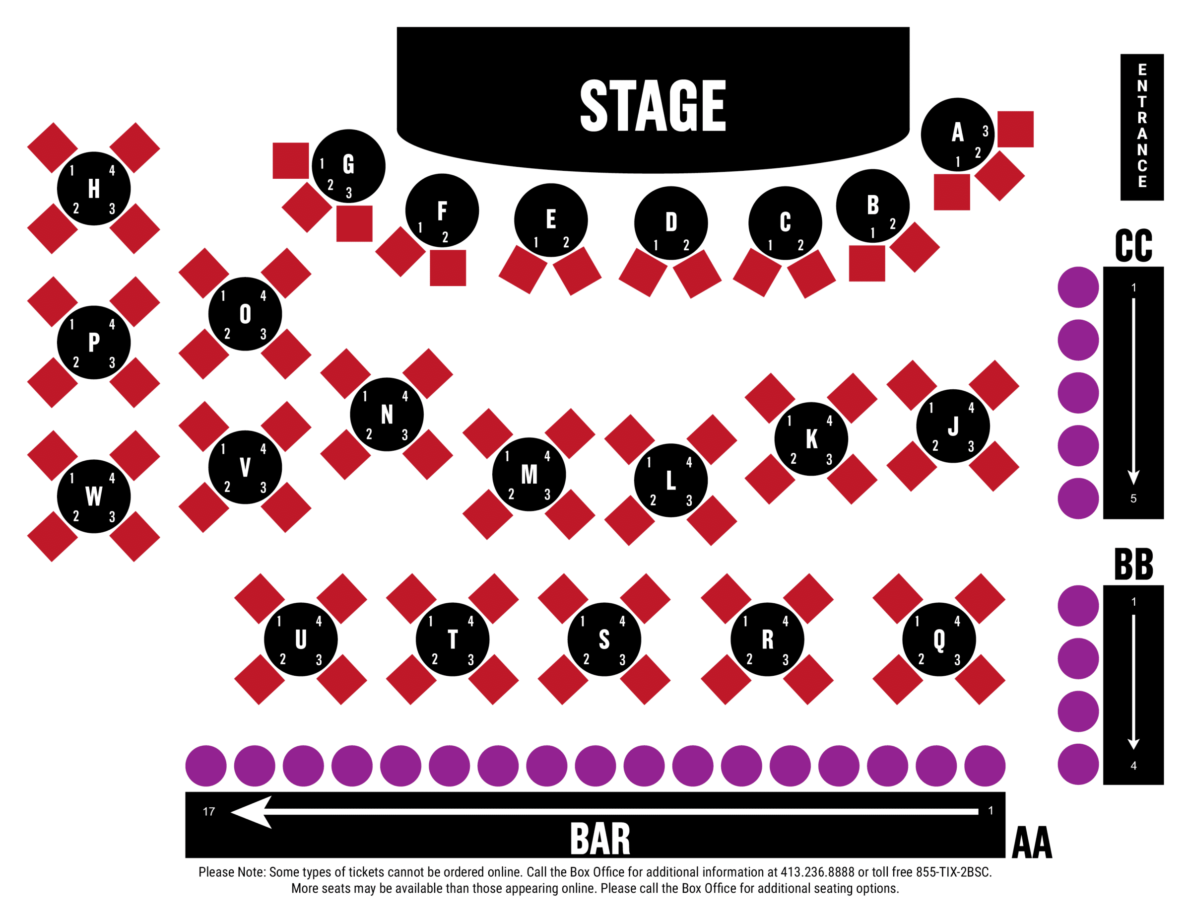 Cain's Ballroom Seating Chart