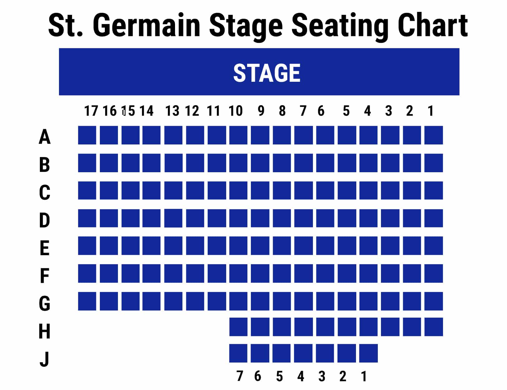 St. Germain Stage Seating Chart